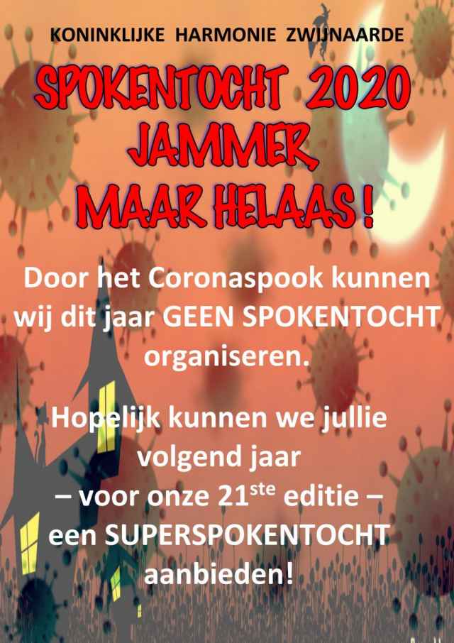 Spokentocht 2020 geannuleerd!!