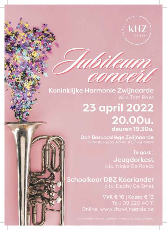 Jubileumconcert 150 jaar Koninklijke Harmonie Zwijnaarde