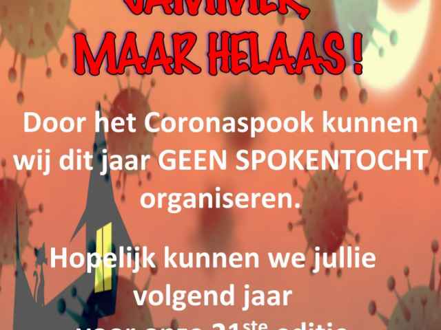 Spokentocht 2020 geannuleerd!!