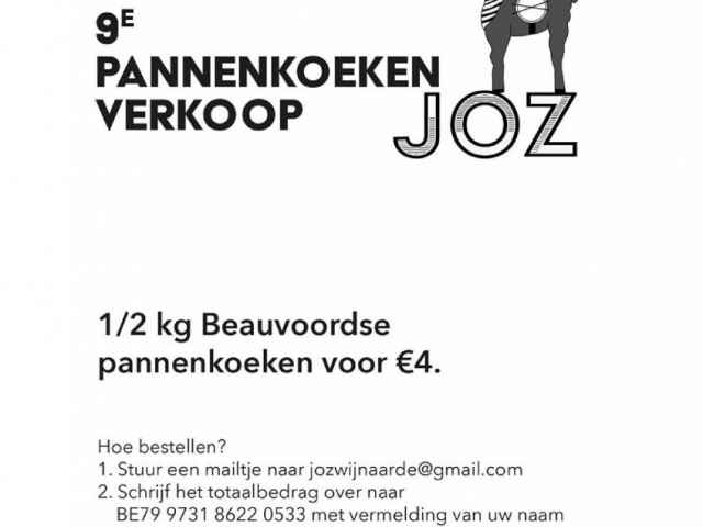 9de PANNENKOEKENVERKOOP JOZ